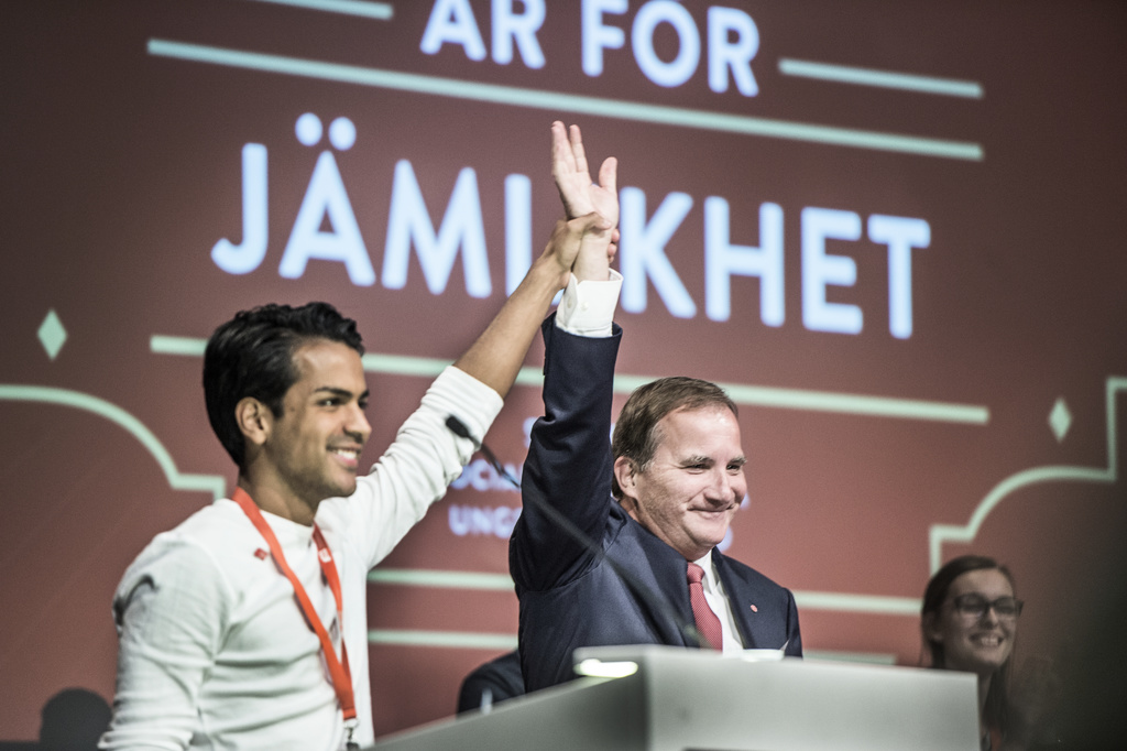 Philip Botström och Stefan Löfven Philip Botström och Stefan Löfven